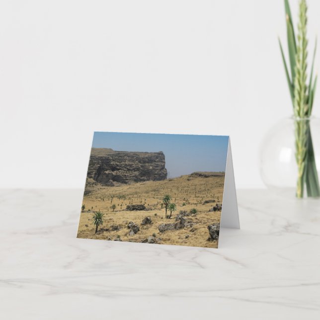 Simien Berge Äthiopien Karte (Vorderseite)