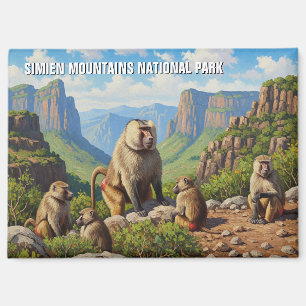 Simien Mountains Nationalpark Äthiopien Reise Pos Magnet