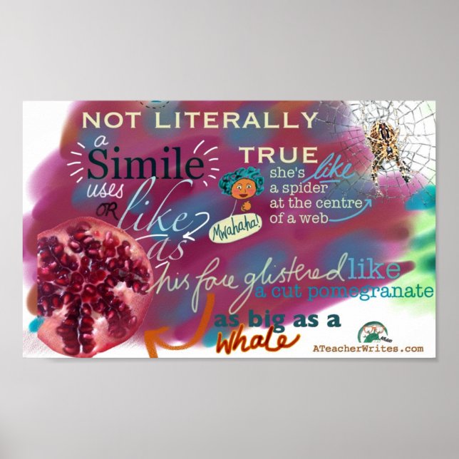Simile KS2 und KS3 Englische Literaturklasse Poster (Vorne)