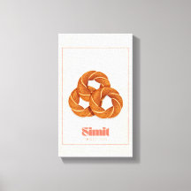 Simit Türkisches Sesambrot Tradition Leinwandposte