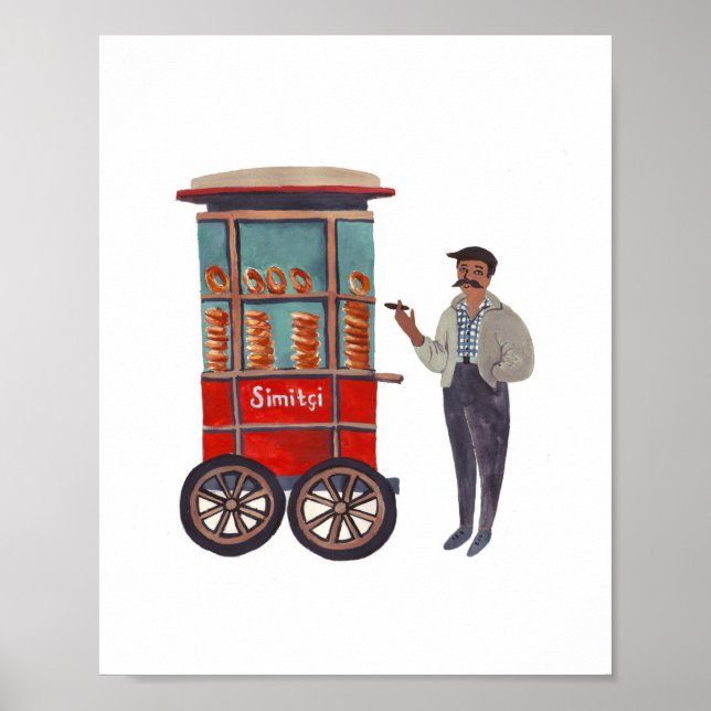 Simitçi (Simit) Print Poster (Vorne)