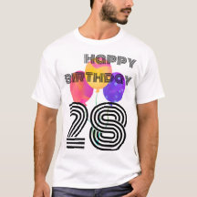simmi mode glücklich 28. Geburtstag T - Shirt