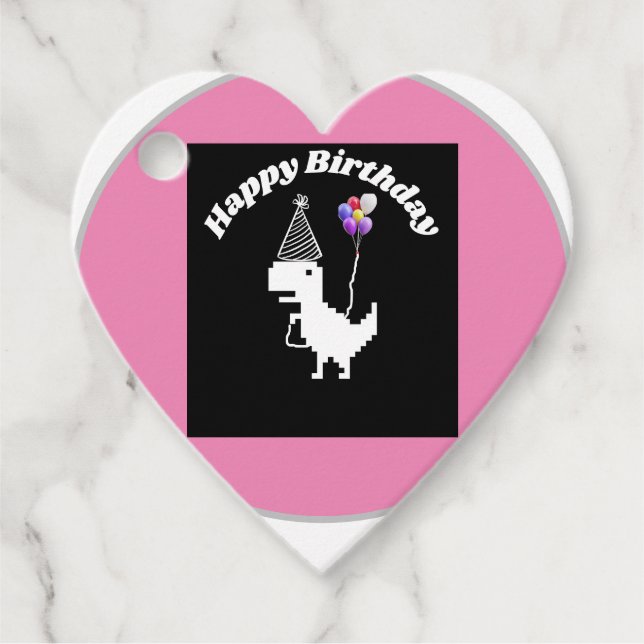 simmi Mode Krokodil niedlicher bunter Ballon Geschenkanhänger (Vorderseite)