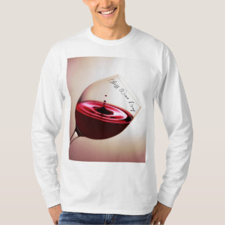 SimmiFashion Glass Wine Drops Sweatshirt T-Shirt