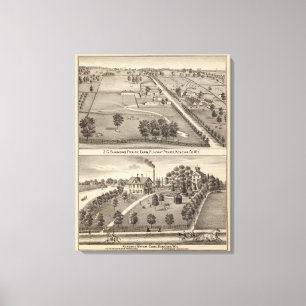 Simmons Grasland-Bauernhof, Kenosha Wasser-Heilung Leinwanddruck