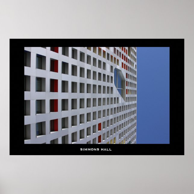 Simmons Hall, MIT Campus Poster (Vorne)