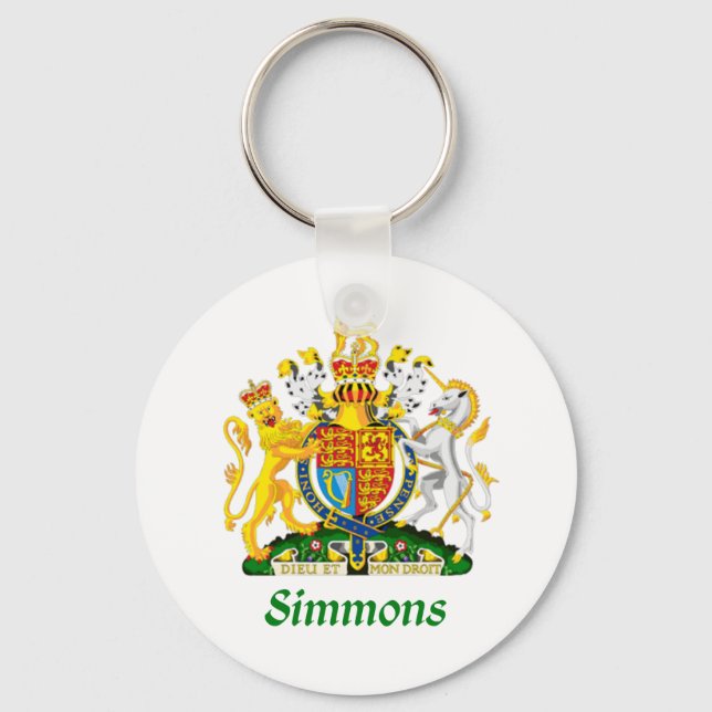 Simmons Shield aus Großbritannien Schlüsselanhänger (Vorderseite)