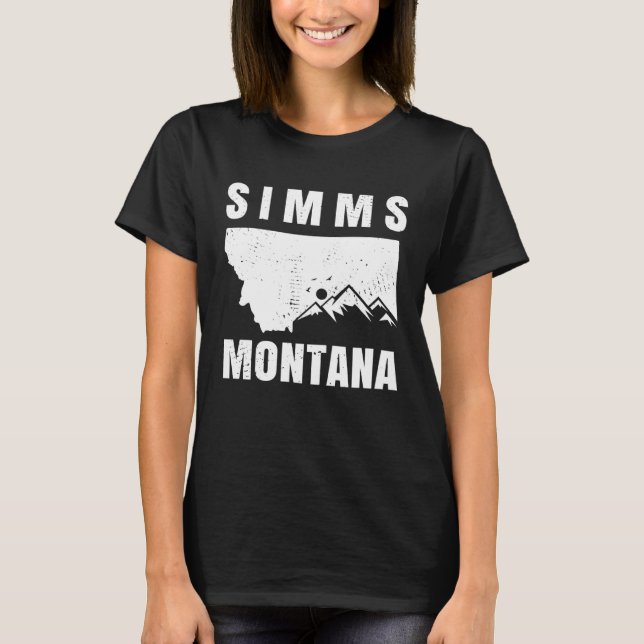 Simms Montana MT Fishing And Hiking T-Shirt (Vorderseite)