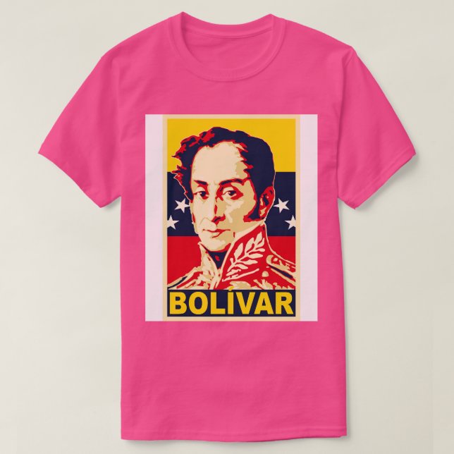 Simon Bolivar Poster T-Shirt (Design vorne)