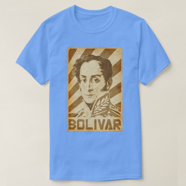 Simon Bolivar Retro Propaganda T-Shirt (Design vorne)
