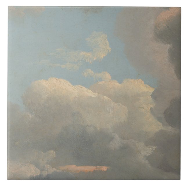 Simon Denis - Cloud-Studie (Früher Abend) Fliese (Vorderseite)