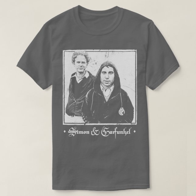 Simon Garfunkel Vintag FadedStyle Ästhetik 1 T-Shirt (Design vorne)