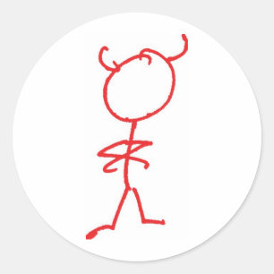 Simon Jester Runder Aufkleber