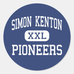 Simon Kenton - Pioniere - hoch - Unabhängigkeit Runder Aufkleber