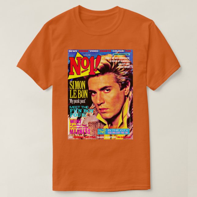 Simon Le Bon Duran Duran T-Shirt (Design vorne)