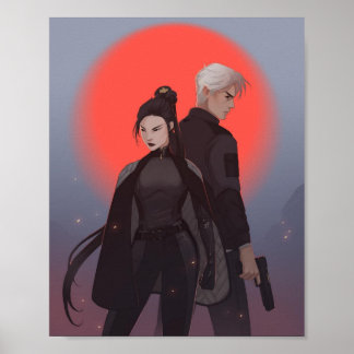 Simon & Michiko Poster - von Mona Finden