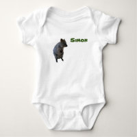 Simon Name und Aussie Quokka, Baby Bodysuit