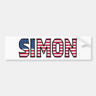 Simon Name Vorname USA Aufkleber Sticker Auto Autoaufkleber