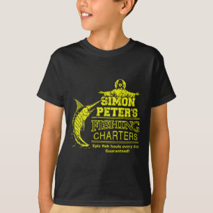 Simon Peters Angelcharter Lustiger Jesus Christus T-Shirt