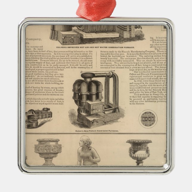 Simonds Manufacturing Company Stewart Ornament Aus Metall (Vorne)