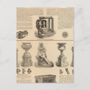 Simonds Manufacturing Company Stewart Postkarte