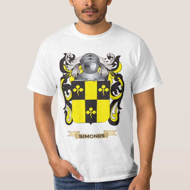 Simonds Wappen (Familienwappen) T-Shirt (Vorderseite)