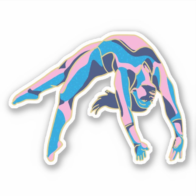 Simone Biles GOAT Backflip 2024 Paris-Olympia Aufkleber (Vorderseite)