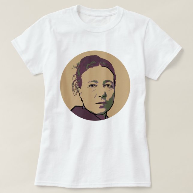 Simone de Beauvoir T-Shirt (Design vorne)