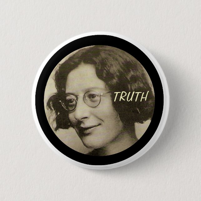 Simone Weil Button (Vorderseite)