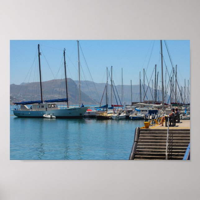 Simon's Town Marina Hafen Südafrika Poster (Vorne)