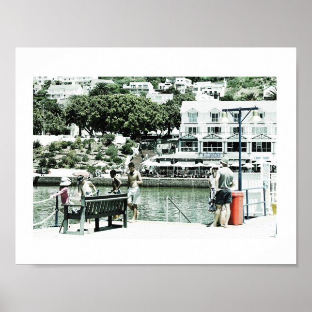 Simon's Town Navy Hafen Kapstadt Poster (Vorne)