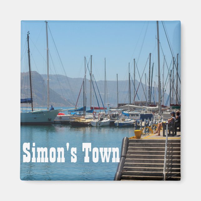 Simon's Town Navy Hafen Südafrika Magnet (Vorne)