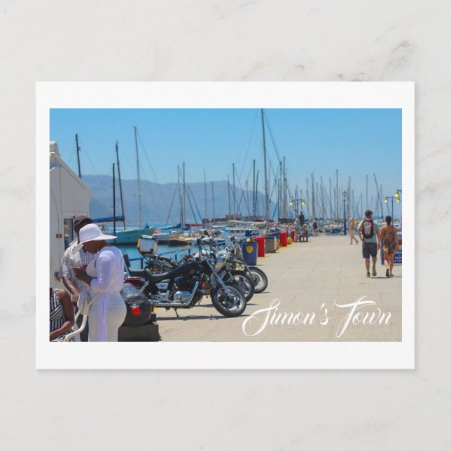 Simon's Town Navy Hafen Südafrika Postkarte (Vorderseite)