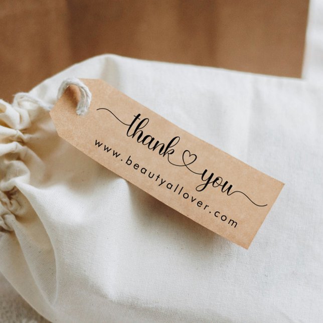 Simpel, handwriting, "Thank you  🖤"  Gummistempel (Von Creator hochgeladen)