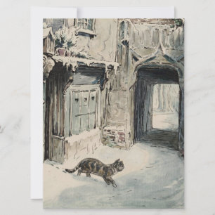 Simpkin the Cat Goes Out (von Beatrix Potter) Karte