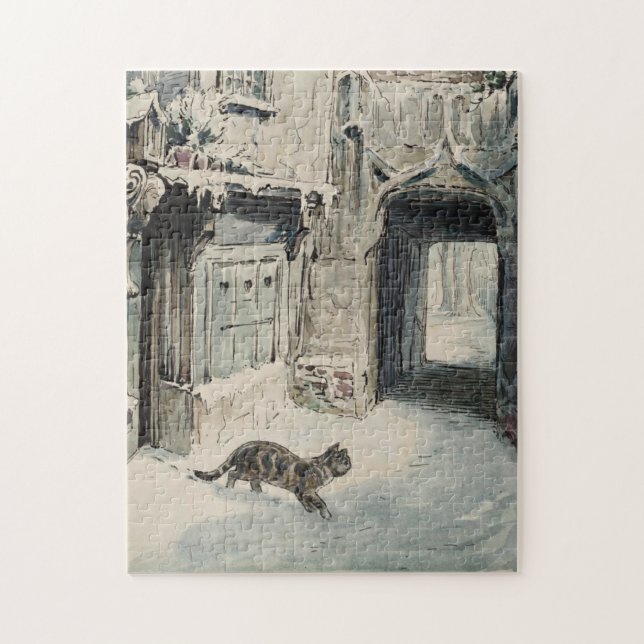 Simpkin the Cat Goes Out (von Beatrix Potter) Puzzle (Vertikal)