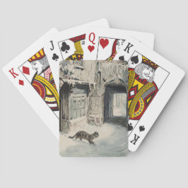 Simpkin the Cat Goes Out (von Beatrix Potter) Spielkarten