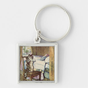 Simpkin the Cat serves Tee - Beatrix Potter Schlüsselanhänger