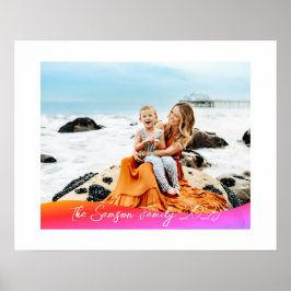 Simple 1 Photo Full Coverage - Script Text Overlay Poster