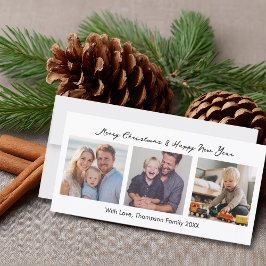 Simple 3 Photo Colorful Airplanes Trees Merry XMAS Feiertagskarte