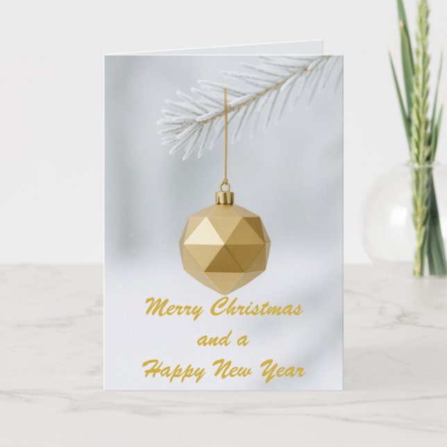 Simple and Elegant Custom Christmas  Karte (Vorderseite)