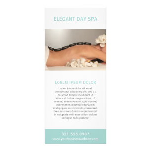 Simple Aqua Elegante Wellness-Center Werbekarte