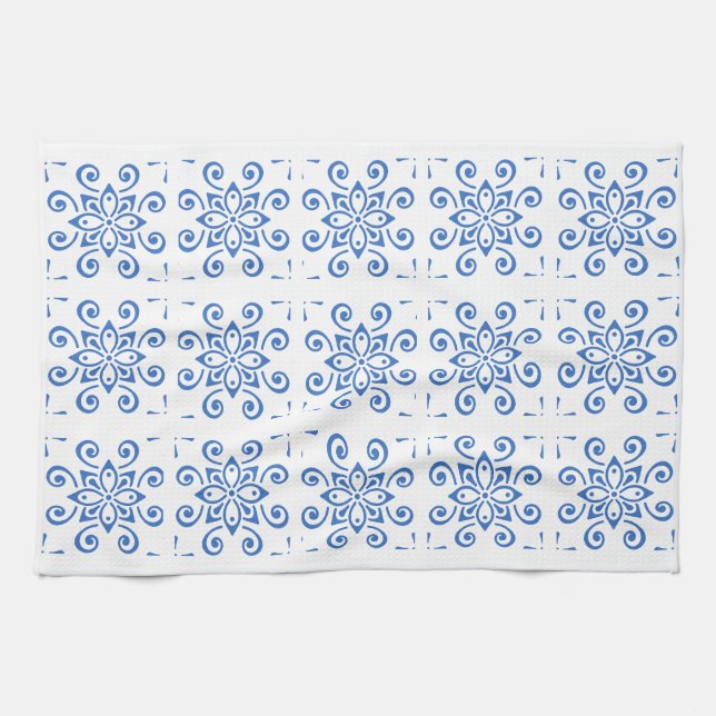 Simple Azulejo Geschirrtuch (Horizontal)
