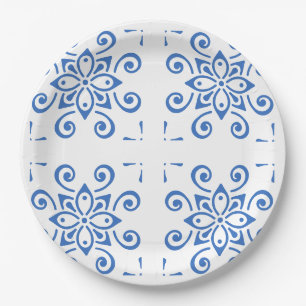 Simple Azulejo Pappteller