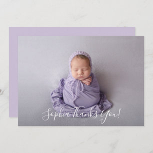 Simple Baby Foto Vielen Dank Script Ankündigung