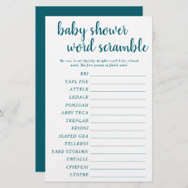 Simple Baby Word Scramble | Aquamarine Aqua-Game-K