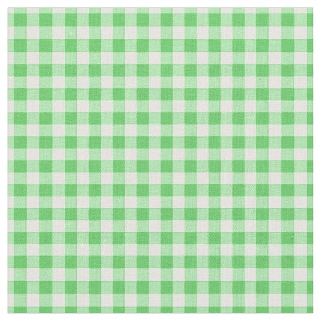 Simple Basic Green Gingham Stoff (Nahaufnahme)