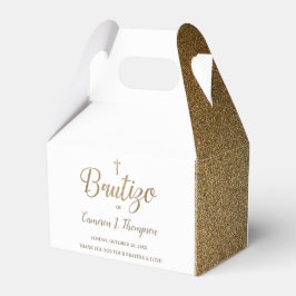 Simple Bautizo Gold White Cross Spanisch Vielen Da Geschenkschachtel
