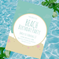Simple Beach Birthday Party Sand