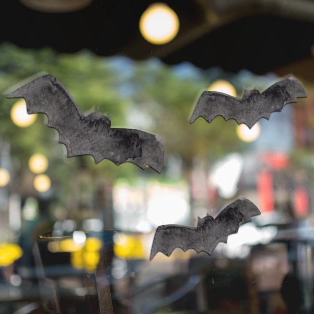 Simple Black Boo Happy Halloween Fensteraufkleber (Von Creator hochgeladen)